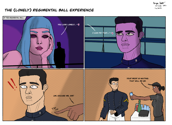 The lonely regimental ball experience