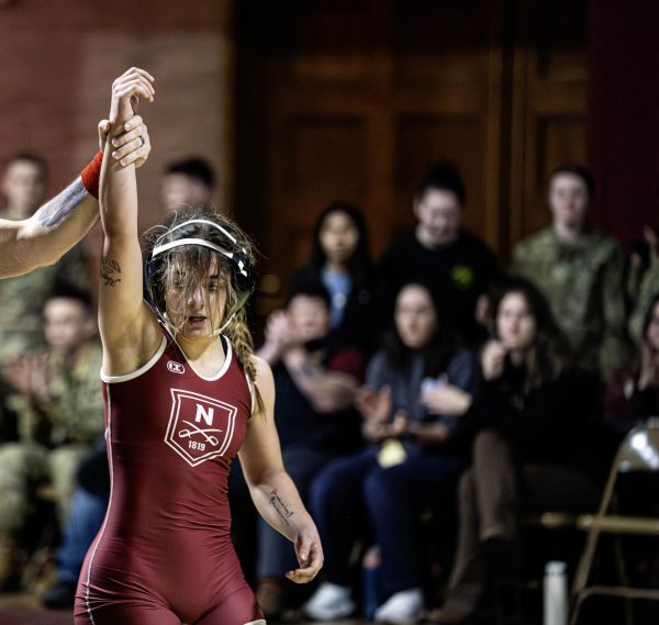 Norwich’s Gianna Silva picks up a big win against Felician University